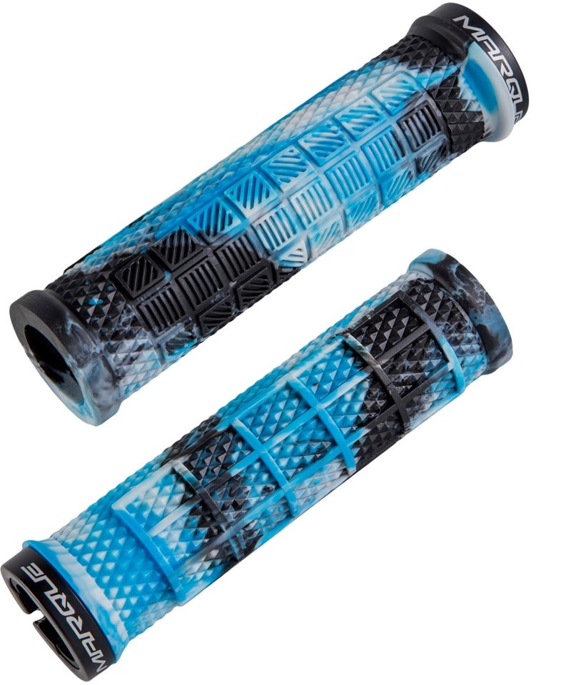 Marque Grapple Mountain Bike Handlebar Grips â€“ Single Lock-On Ring MTB and BMX Bicycle Handle Bar with Non-Slip Grip (Urban Camo) - Image 1